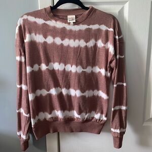 Crew neck tie dye sweatshirt